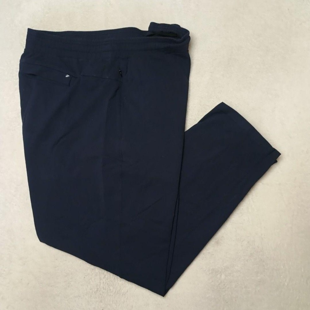 Public Rec Pants Mens 40x30 Blue Jogger Slim Tapered Nylon Stretch Pocket